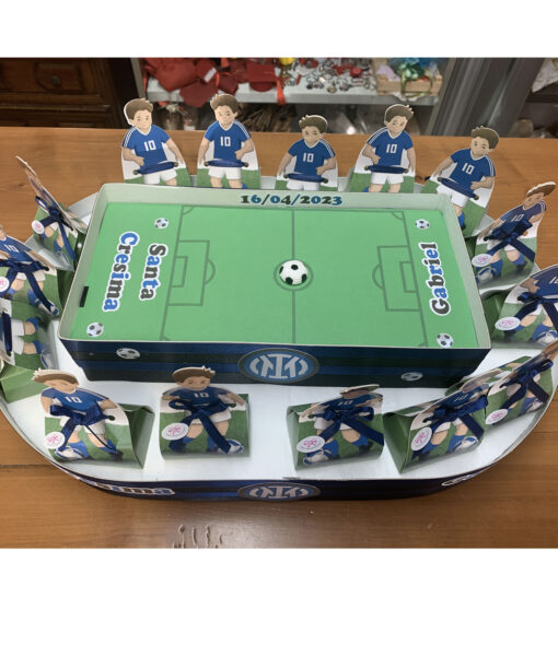 Torta Stadio Scatola Calciatore Inter 100 - NonSoloCerimonie.it