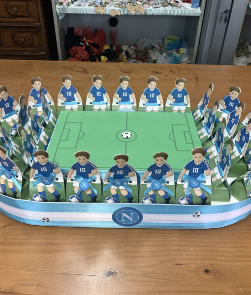 Torta Stadio Scatola Calciatore Napoli 100 - NonSoloCerimonie.it