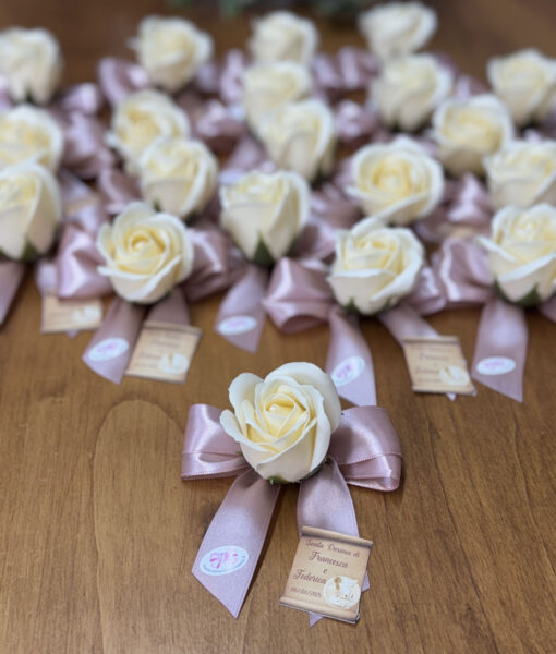 Segnaposto Rosa di Sapone Avorio Antico 102 - NonSoloCerimonie.it