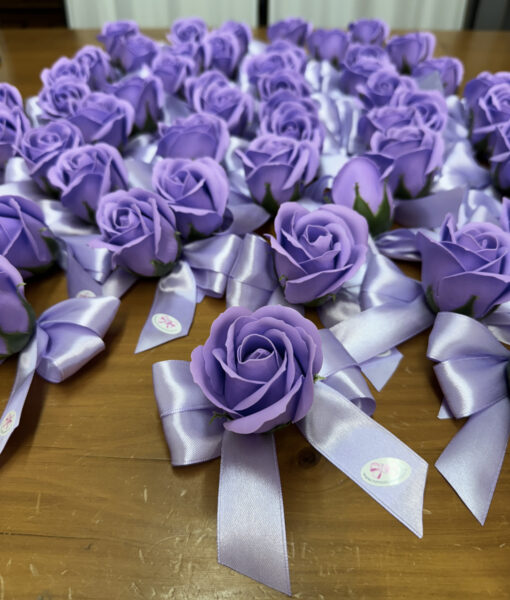 Segnaposto Rosa di Sapone Viola Lilla 100 - NonSoloCerimonie.it