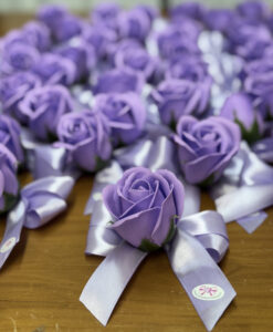 Segnaposto Rosa di Sapone Viola Lilla 101 - NonSoloCerimonie.it