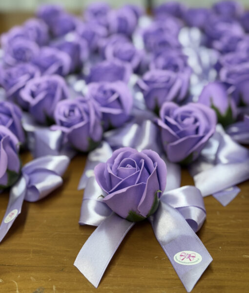 Segnaposto Rosa di Sapone Viola Lilla 101 - NonSoloCerimonie.it
