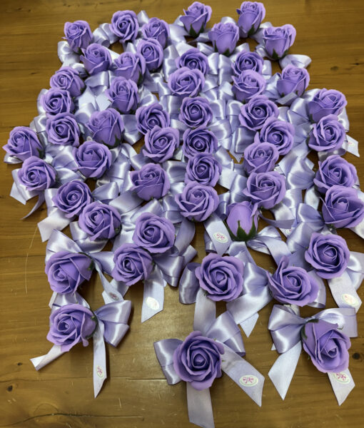 Segnaposto Rosa di Sapone Viola Lilla 102 - NonSoloCerimonie.it
