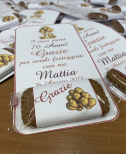 Segnaposto Cioccolatino Personalizzato Biscottino 100 - NonSoloCerimonie.it