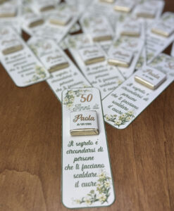 Segnaposto Cioccolatino Personalizzato Super Verde 50 101 - NonSoloCerimonie.it