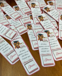 Segnaposto Cioccolatino Personalizzato Laurea Rosa 101 - NonSoloCerimonie.it