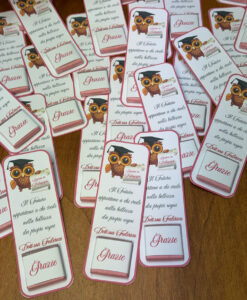 Segnaposto Cioccolatino Personalizzato Laurea Rosa 102 - NonSoloCerimonie.it