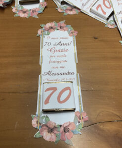 Segnaposto Cioccolatino Personalizzato Rosa Antico 100 - NonSoloCerimonie.it