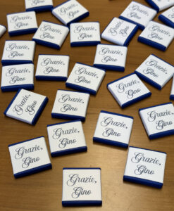 Segnaposto Cioccolatino Personalizzato Semplice Grazie 101 - NonSoloCerimonie.it