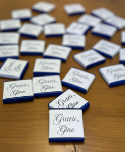 Segnaposto Cioccolatino Personalizzato Semplice Grazie 102 - NonSoloCerimonie.it