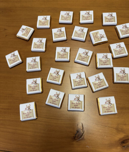 Segnaposto Cioccolatino Personalizzato Semplice Natale 100 - NonSoloCerimonie.it