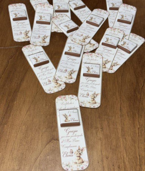 Segnaposto Cioccolatino Personalizzato Coniglio 104 - NonSoloCerimonie.it