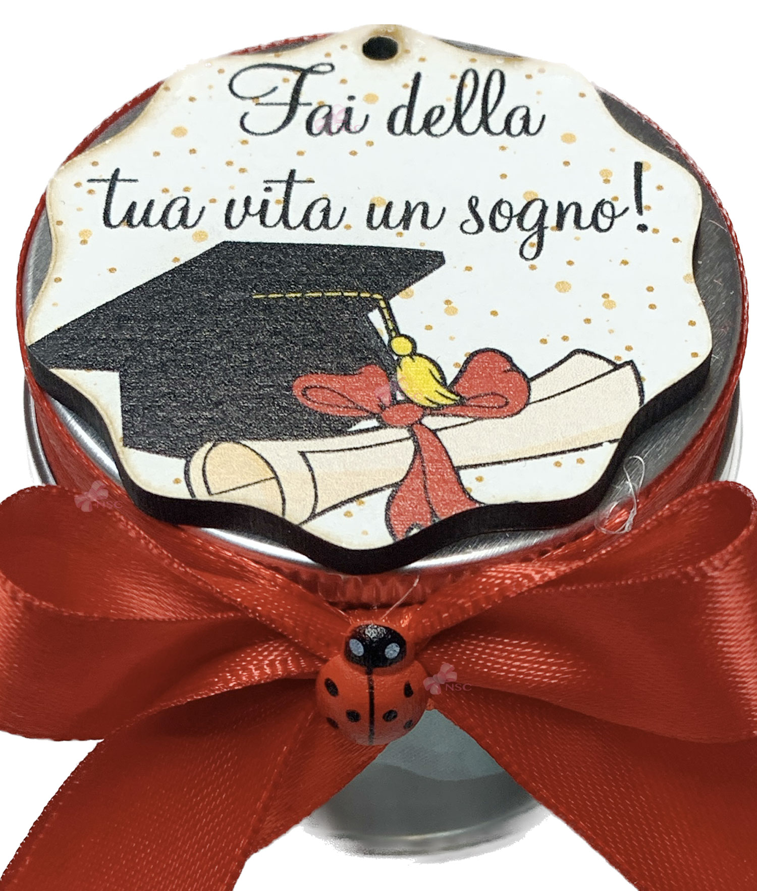 Bomboniera Barattolo Laurea con Tag 1 - NonSoloCerimonie.it