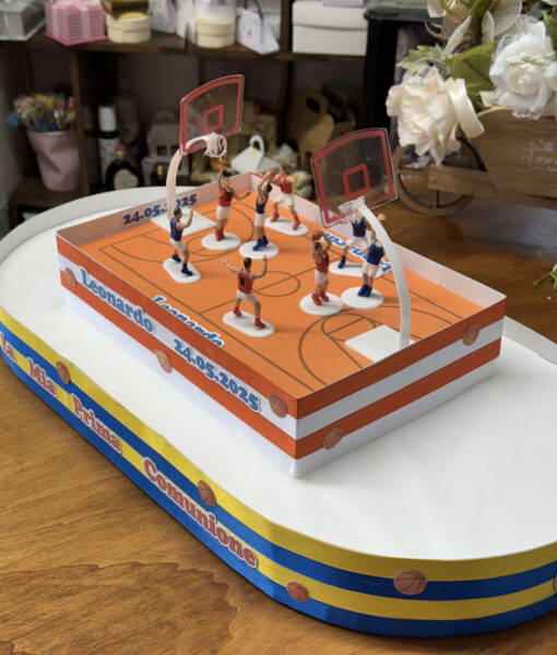 Vassoio Campo da Basket Giallo Blu 103 - NonSoloCerimonie.it