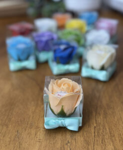 Segnaposto Rosa di Sapone Box Color Tiffany 102 - NonSoloCerimonie.it