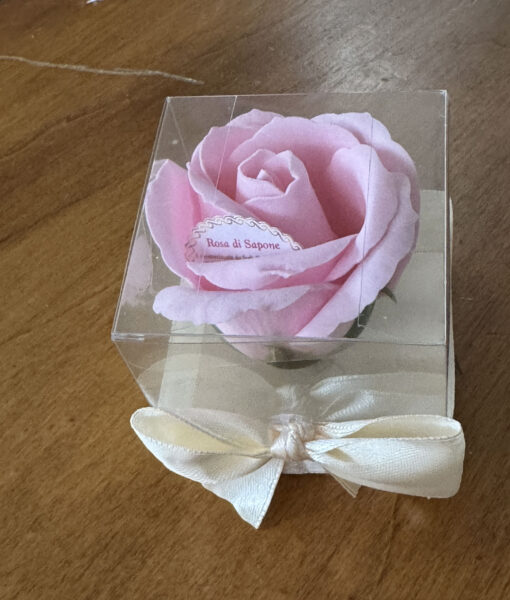 Segnaposto Rosa di Sapone Box Rosa Avorio 106 - NonSoloCerimonie.it