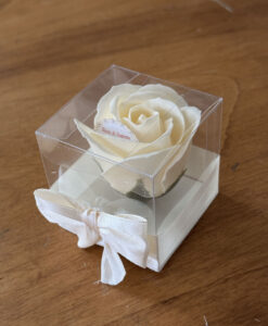 Segnaposto Rosa di Sapone Box Avorio Avorio 102 - NonSoloCerimonie.it