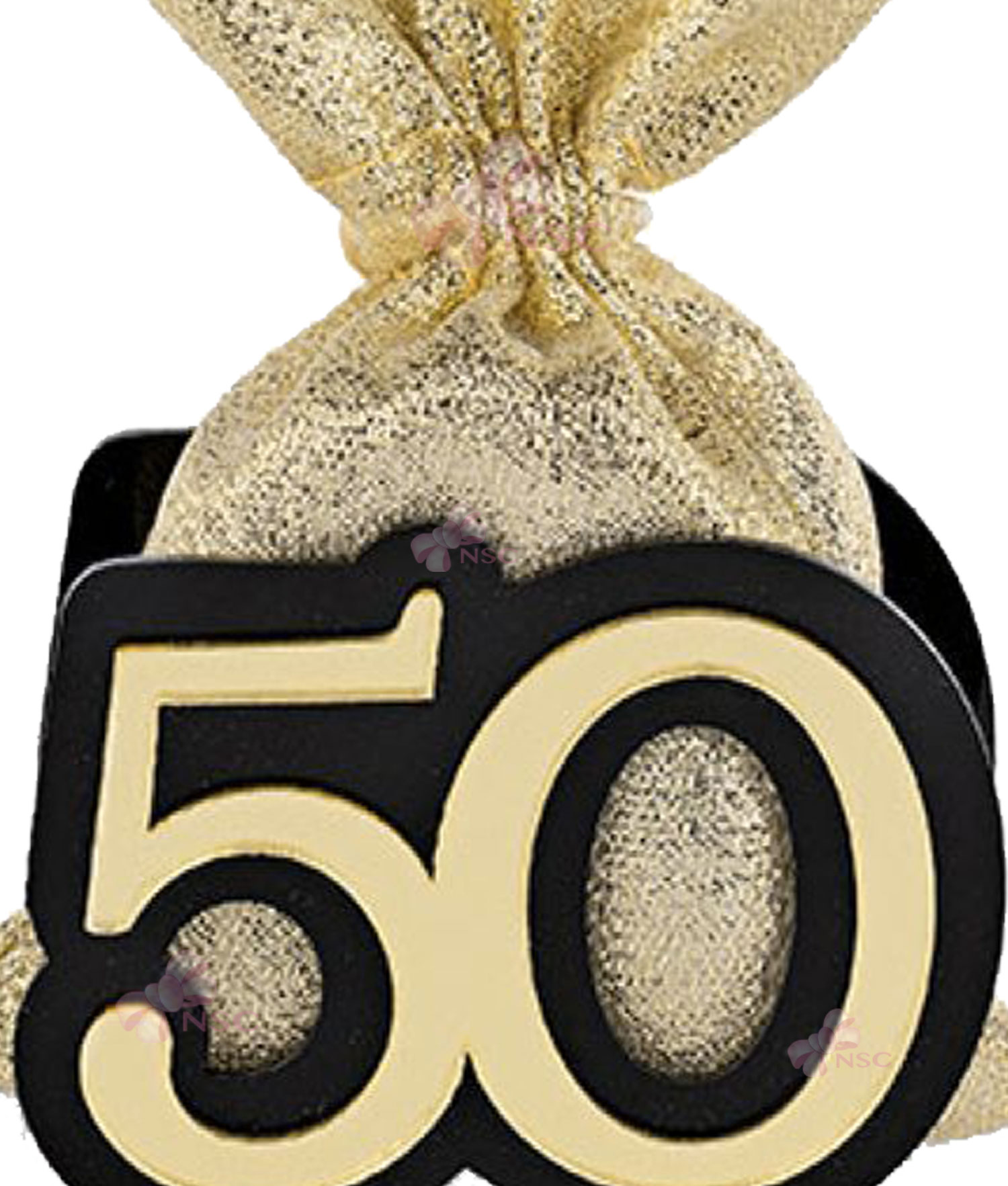Bomboniera Porta Confetti 18 Nero Oro 1 - NonSoloCerimonie.it