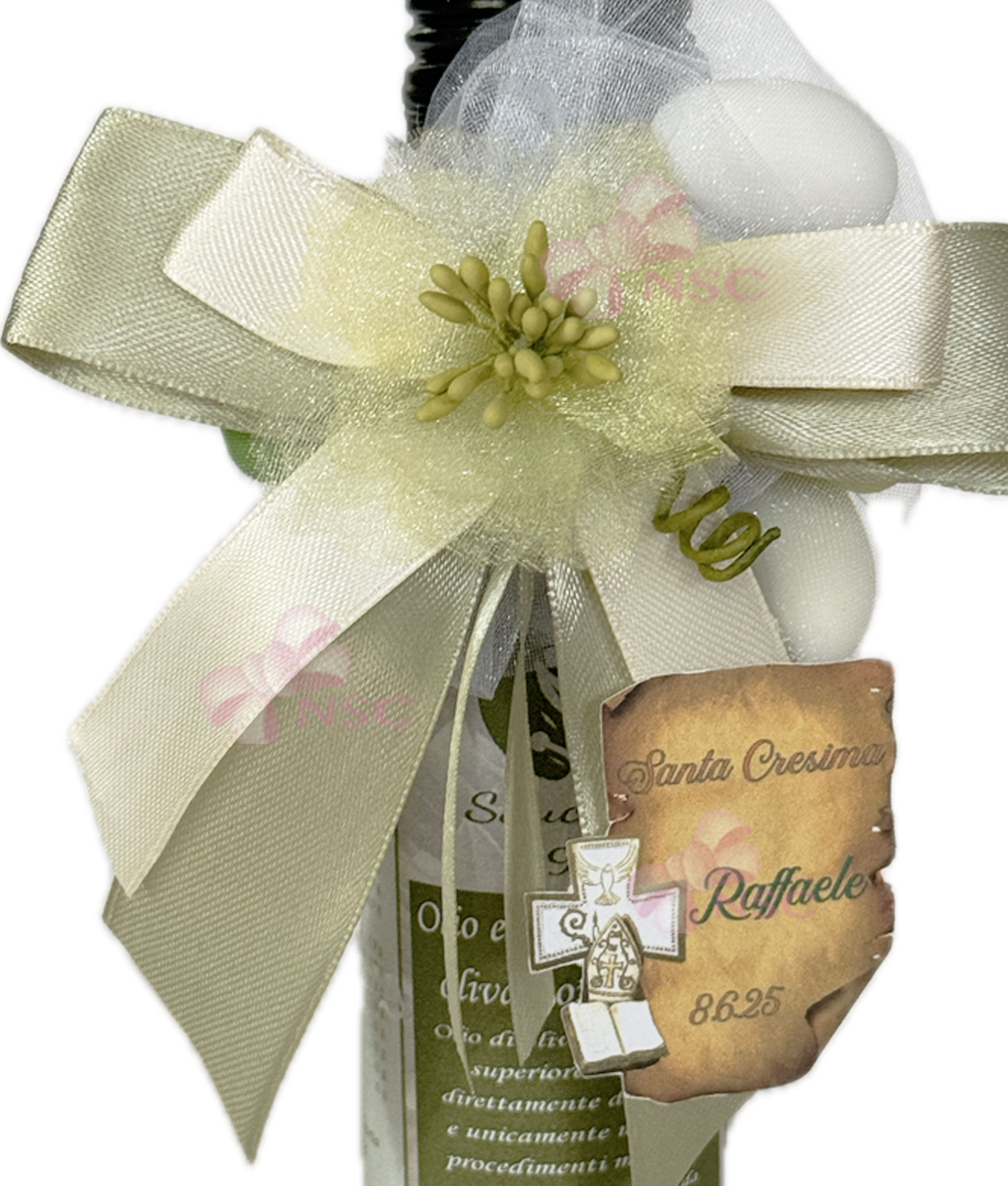 Bomboniera Bottiglia Olio Biologico Classico 1 - NonSoloCerimonie.it