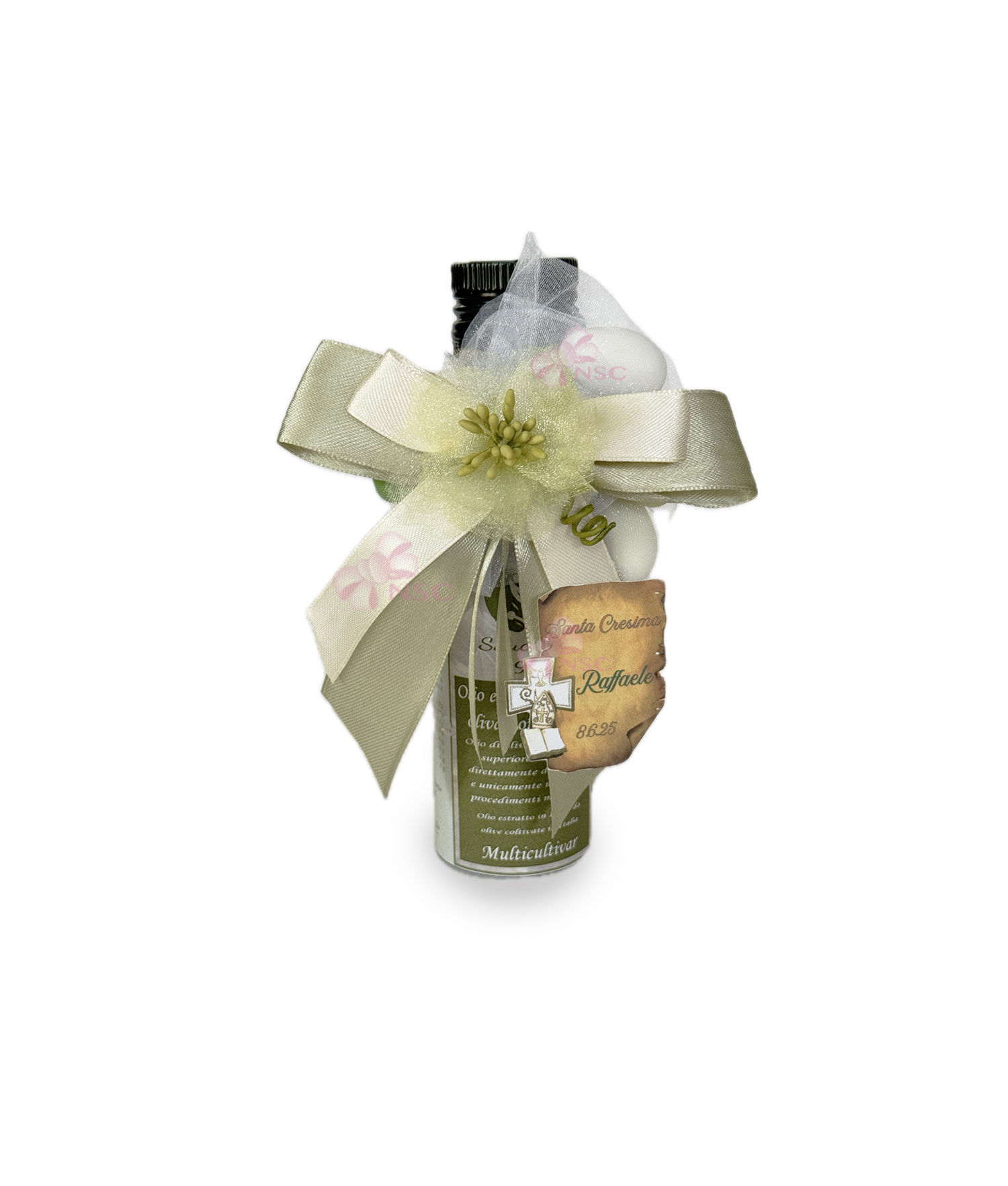 Bomboniera Bottiglia Olio Biologico Classico - NonSoloCerimonie.it