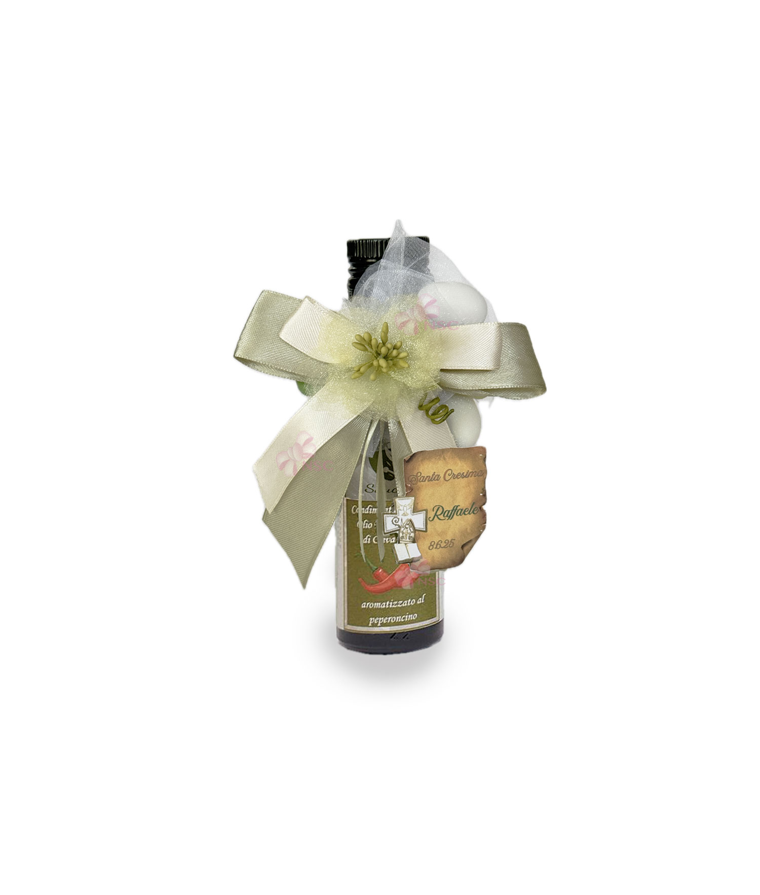 Bomboniera Bottiglia Olio Biologico Aromatizzato - NonSoloCerimonie.it