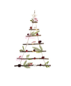 Albero di Natale in legno da Parete Rosso - NonSoloCerimonie.it