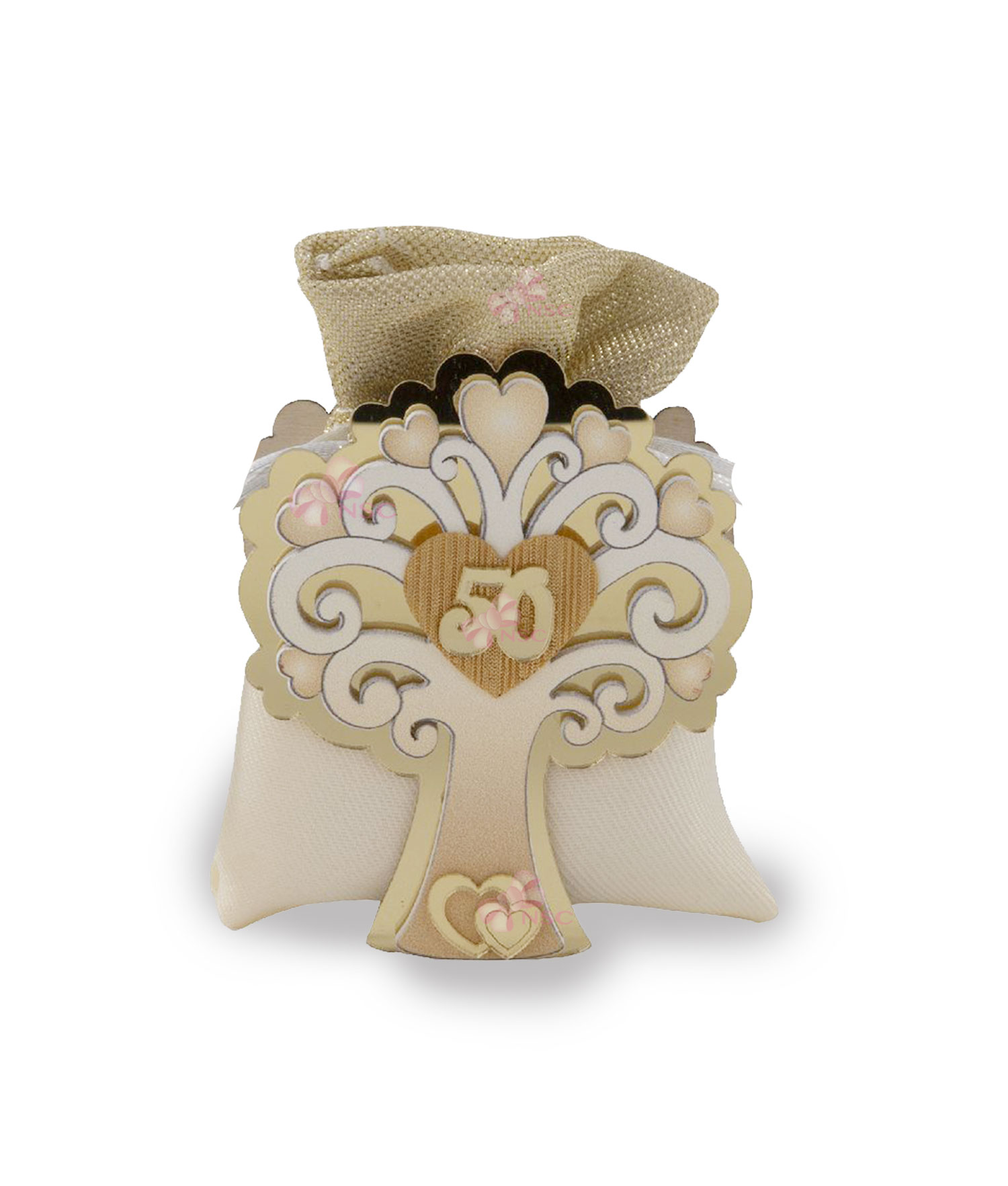 Segnaposto/Bomboniera Albero della Vita Legno Plexiglass 50 Anni - NonSoloCerimonie.it
